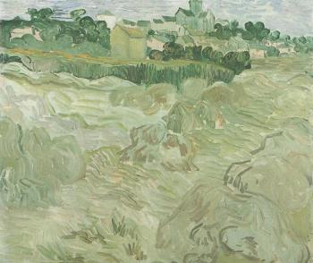 Vincent Van Gogh : Wheat Fields with Auvers in the Background